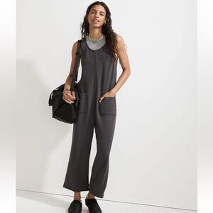 Madewell Make Weekends longer superbrushed pull-on soft jumpsuit Sz L